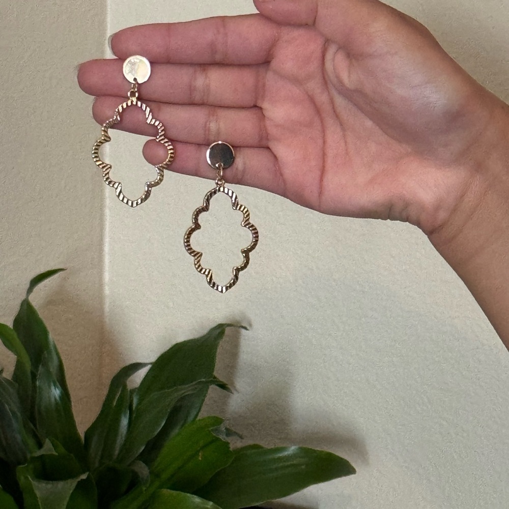 Elegant Gold Dangle Earrings